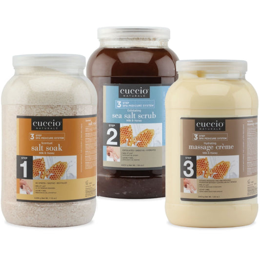 Cuccio -  Milk & Honey 3 Step Pedicure System